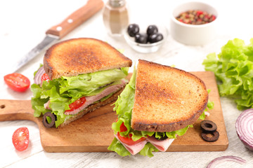 fresh sandwich on board