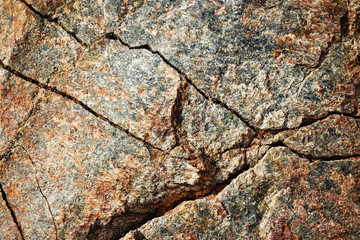 mica red with cracks