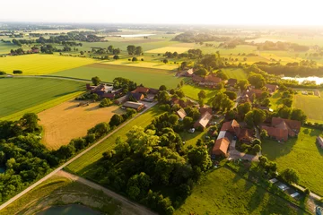 Deurstickers Stad in Duitsland vanuit de lucht © Christian Schwier