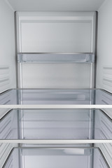 Fototapeta premium Inside of an empty fridge