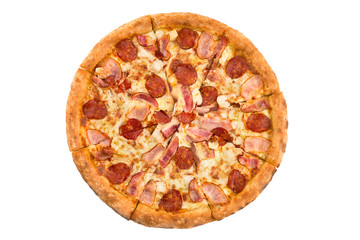 Pizza isolated on white background
