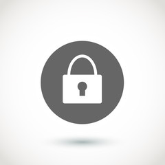 .Padlock icon. Vector