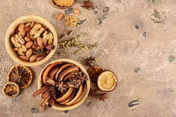 Dried orange slices