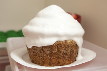 giant carrot cake cupcake