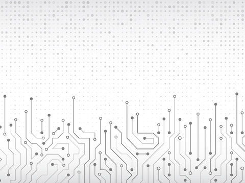 High-tech technology background texture. Circuit board vector illustration.