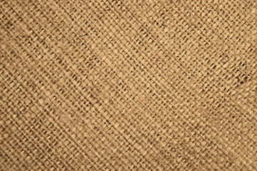 Closeup of a burlap texture