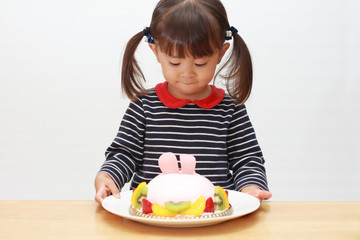 幼児(3歳児)と誕生日ケーキ
