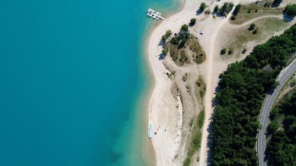 France Provence Verdon Lac de Sainte Croix vue du ciel