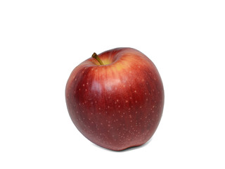 red apple close-up isolated on white background