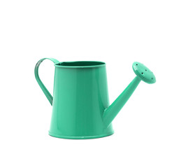 Green watering can.