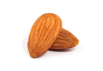 Almond isolated on white