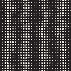 Modern Stylish Halftone Texture. Abstract Background With Random Size Squares. Vector Seamless Chaotic Squares Mosaic Pattern