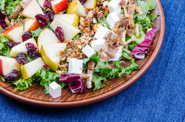 Chopped Autumn Salad with Apple Cider Dressing