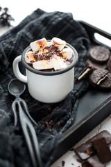hot chocolate with marshmallow