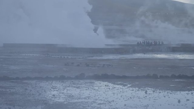 Geysers at high altitude in the Atacama desert