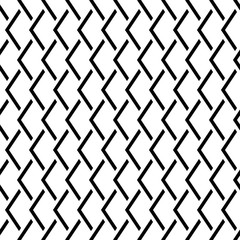 Vector seamless texture. Modern stylish texture. Repeated geometric tiles with rhombuses. Monochrome graphic design.