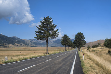 Mountain landscape in Abruzzi at summer