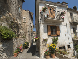 Pettorano sul Gizio (Abruzzi, Italy), historic village