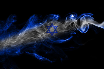 Israel national smoke flag