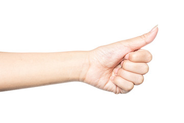 hand showing thumbs up sign