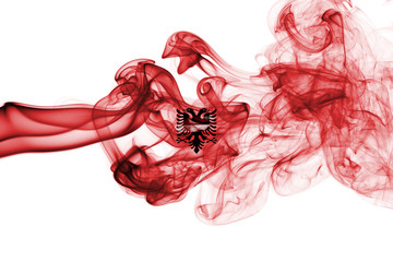 Albania smoke flag