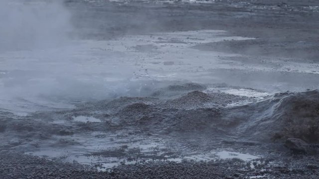 Geysers at high altitude in the Atacama desert
