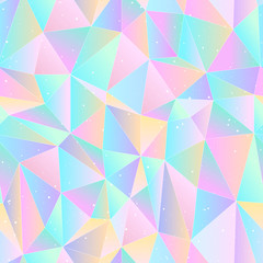 Abstract seamless background. Triangle multicolored geometric pattern. Vector illustration.