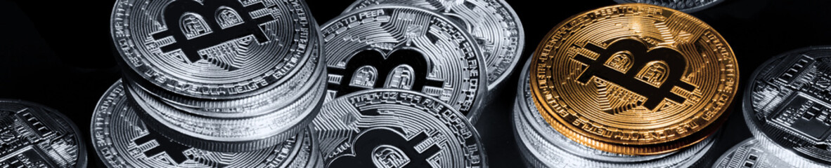 Bitcoin Konzept - die neue Weltwährung