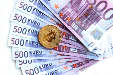 Bitcoin Konzept - die neue Weltwährung