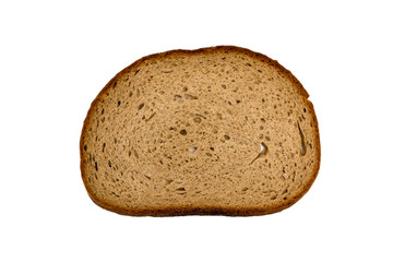 Slice of german healty brown bread