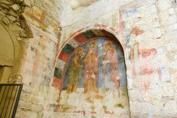 Frescos in the Saint Nicholas (Santa Clause) church in Demre, Turkey