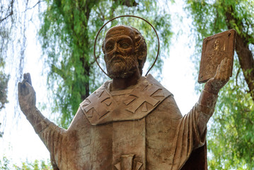 The statue of St. Nicholas in Demre Turkey