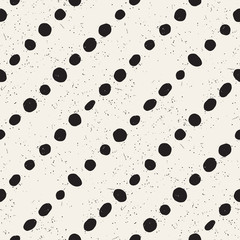 Hand drawn style ethnic seamless pattern. Abstract geometric shapes in black and white.