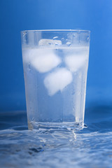 Glass of dringking water