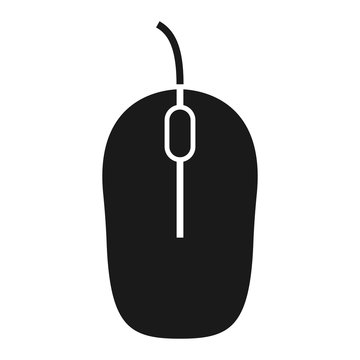 computer mause icon, flat design best vector icon