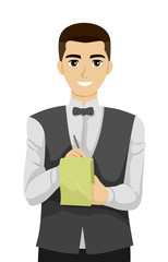 Teen Guy Waiter Order