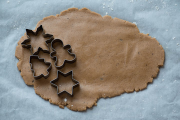 cooking cookies for Christmas