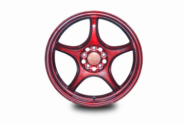 Car wheels Separated from the white background.