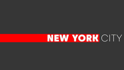 New York City - Logo - Night