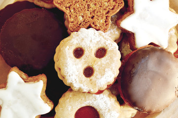 mixed a lot kind of cookie for christmas.