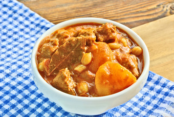 Massaman beef is Muslim food in Thailand.