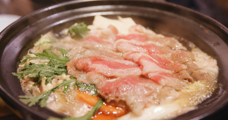 Japanese cuisine sukiyaki, shabu shabu