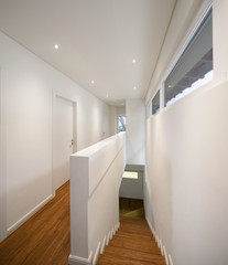 Closeup hallway and parquet