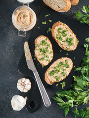 homemade turkey pate on bread