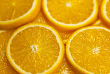 Sliced oranges