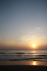 海岸からの夕焼け