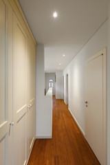Fototapeta na wymiar Closeup hallway and parquet