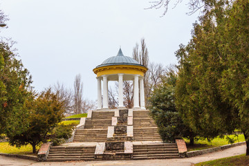 The royal rotunda was built in Voznesensk in 1837 for the visit of Emperor Nicholas I