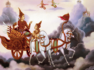 Temple painting Chaing Mai Thailand © Jerry