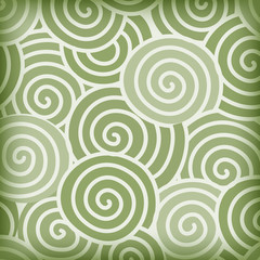 Fototapeta na wymiar abstract green curve and around circle, background vector